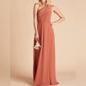 KIRA DRESS CHIFFON TERRACOTTA